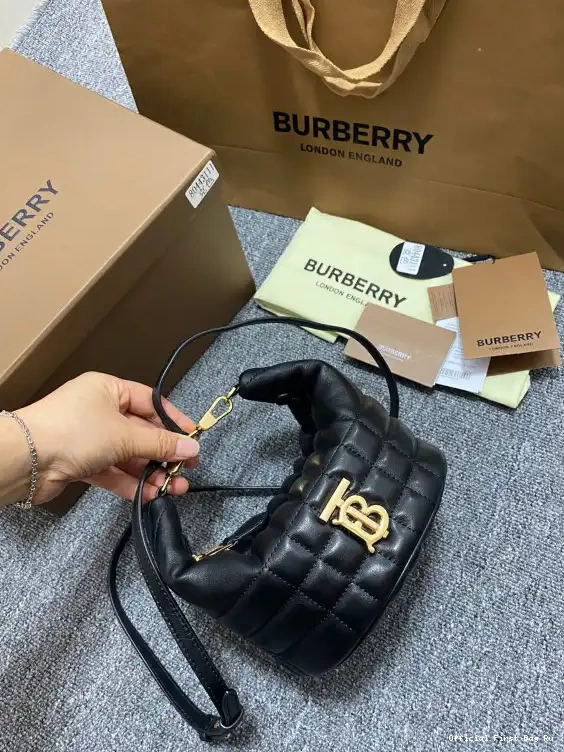 Official FirstBag Ru Crescent Lola Small Bag Quilted BURBERRY Lambskin 0518